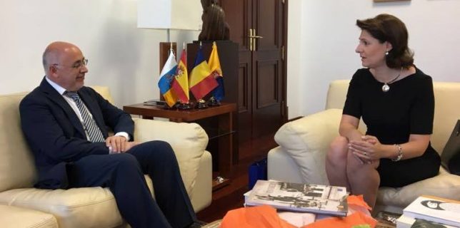 Întâlnirea Ambasadorului României în Spania cu Președintele Autorității Insulare (Cabildo) din Gran Canaria